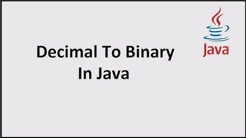 DECIMAL TO BINARY CONVERSION USING JAVA PROGRAMMING #JAVA #PROGRAMMING