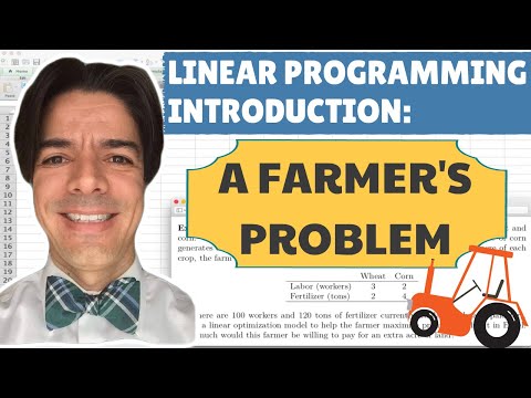 A First Linear Programming Example: The Farmer Problem with Excel Solver (REVISITED)
