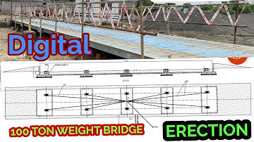 essae 100 ton Digital weight bridge installation work step by step
