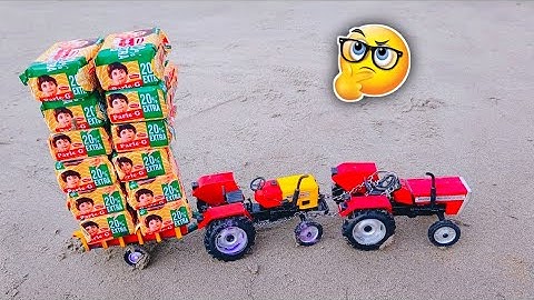 Diy Tractor Stuck In Mud With Parle G  Mini Science project Part 4 || @FarmerVilla || @CSTOY