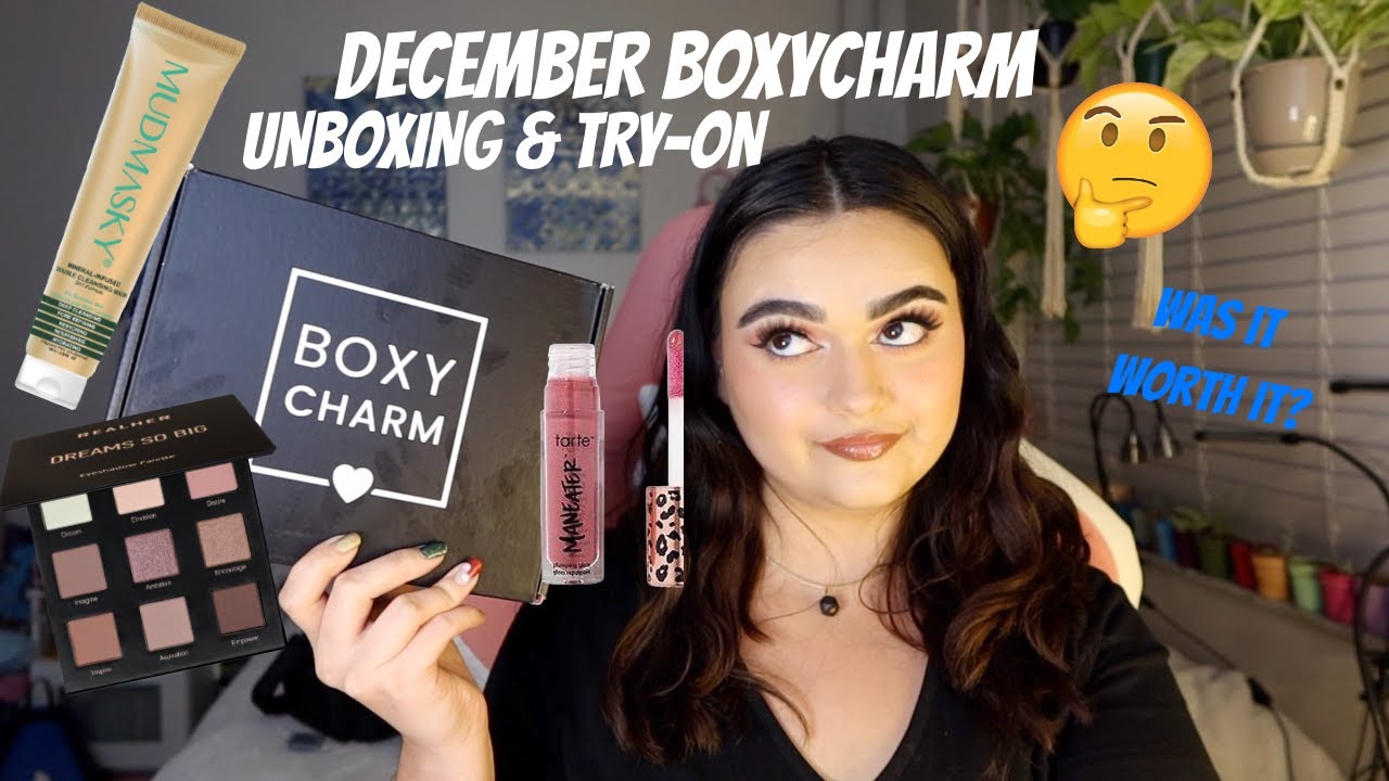 DECEMBER 2021 BOXYCHARM UNBOXING  + TRY ON