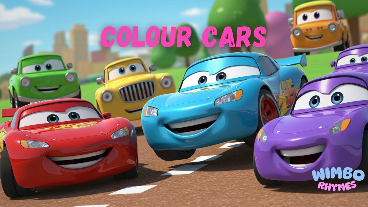 🎶 Colour Cars - Fun Learning Rhyme for Kids | WimboRhymes 🚗🚙🚌 - YouTube