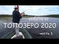 Рыбалка в Карелии 2020. Топозеро. Часть 1. Хариус на грядах, окунь и щука! Строим базу, ищем рыбу!