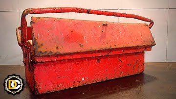 I Restored a Rust Damaged Vintage Tool Box - Liked the color? | Workshop DC