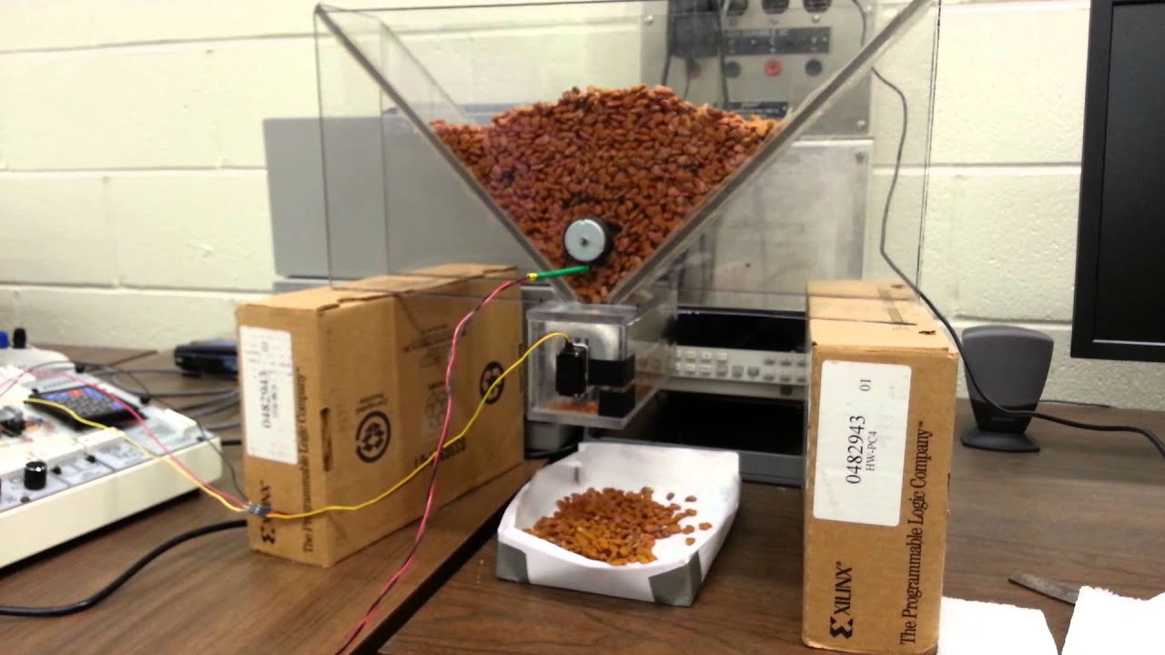 Automated Feral Cat Feeder - Test Dispense Video 02 - YouTube