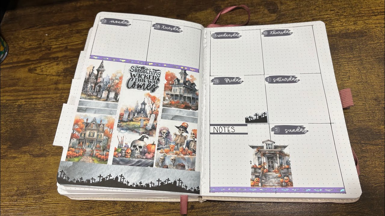 Journal set up for Oct 27-Nov 2