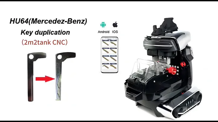 How To Duplicate Car Key with 2M2 Tank 2 Pro Key Cutting Machine HU64