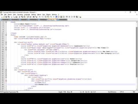 How To Creating the Top Block on PHP and Bootstrap Part 106