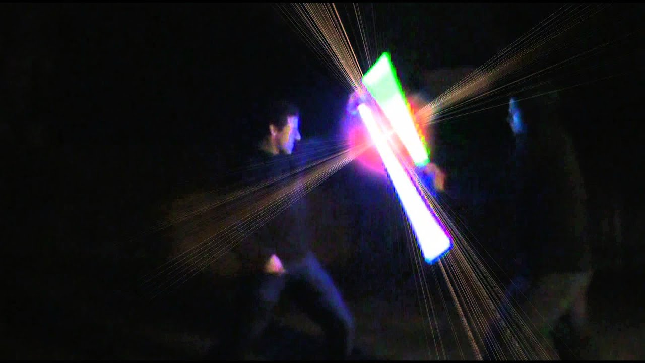 Lightsaber Battle Practice with Ben and Jake