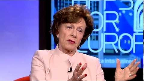 The Benefits of Open Data: Neelie Kroes talks to Marleen Stikker
