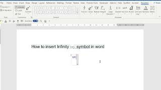 How to insert Infinity symbol in word (Type Infinity Symbol in Word) How To Write Infinity In Word How Insert Infinity In Microsoft Word Type Infinity 2026 Guide