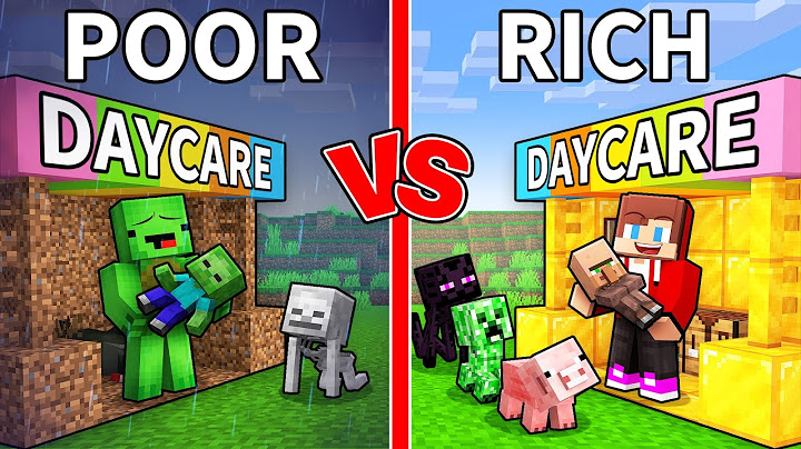 Mikey POOR vs JJ RICH Mob Daycare in Minecraft (Maizen)