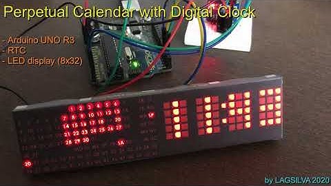 Perpetual Calendar with Digital Clock