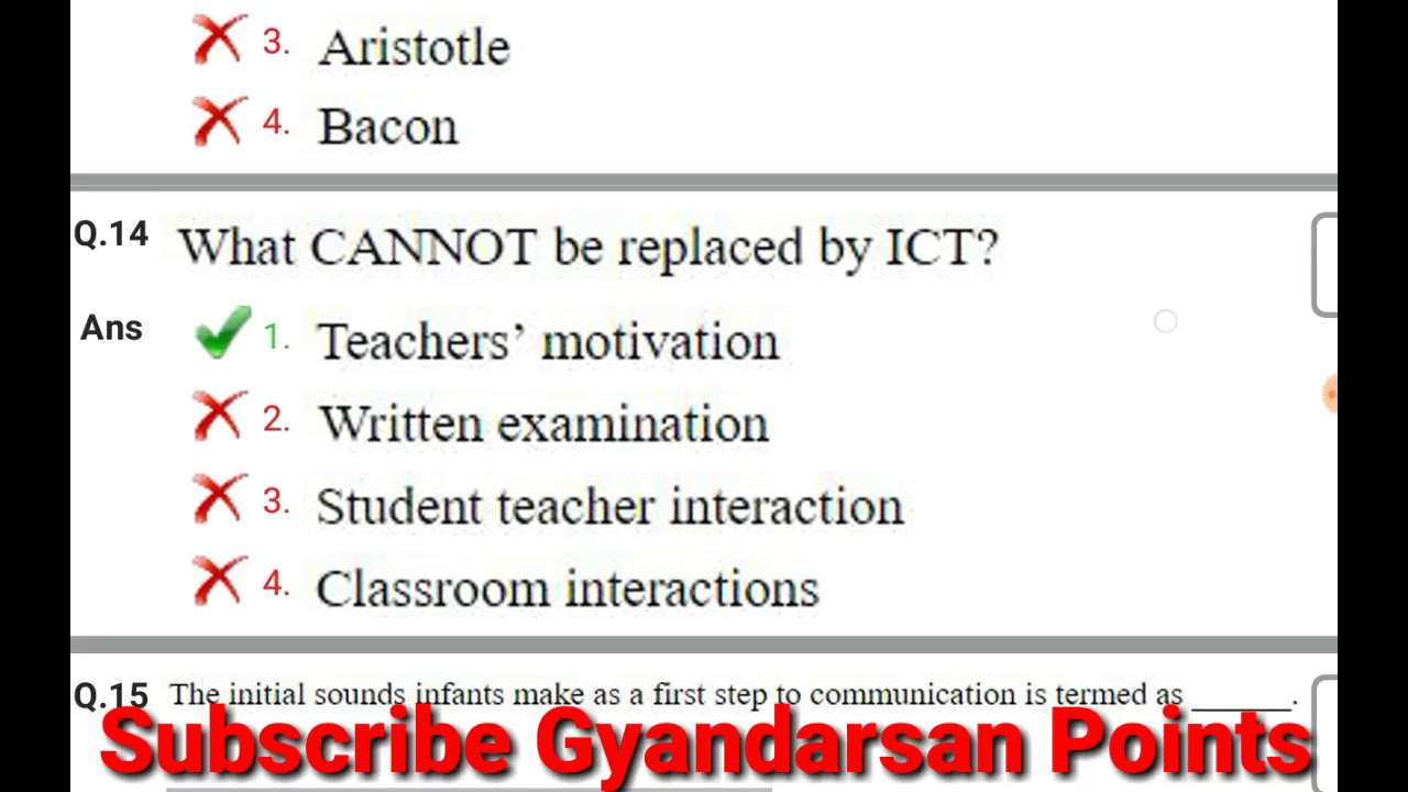 PRT Online Exam paper 2018 ll Subject related teaching aptitude ll