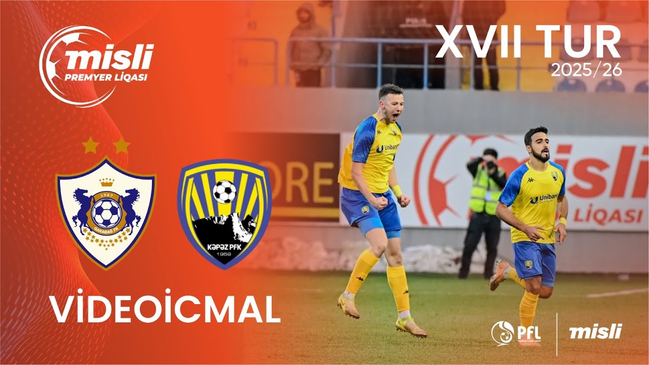 Misli Premyer Liqası 2025/2026 XVII tur “Qarabağ” 0–2 “Kəpəz”