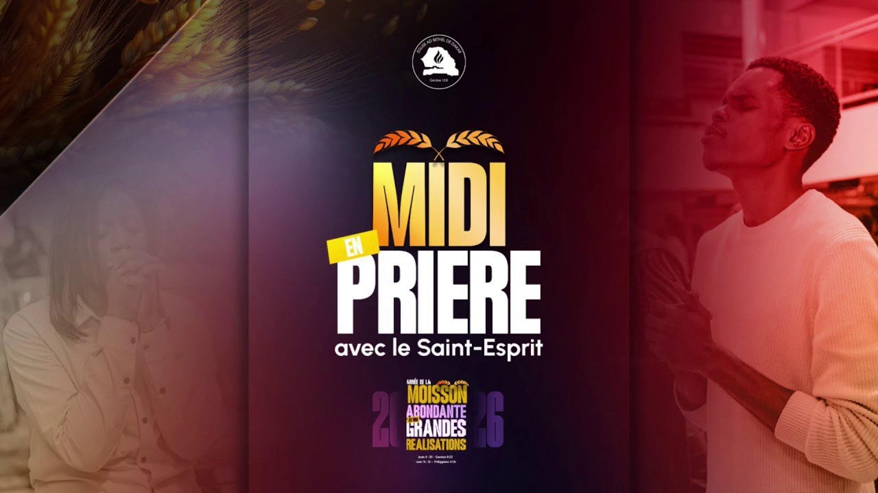 MIDI EN PRIERE AVEC LE SAINT-ESPRIT || 02/03/2026