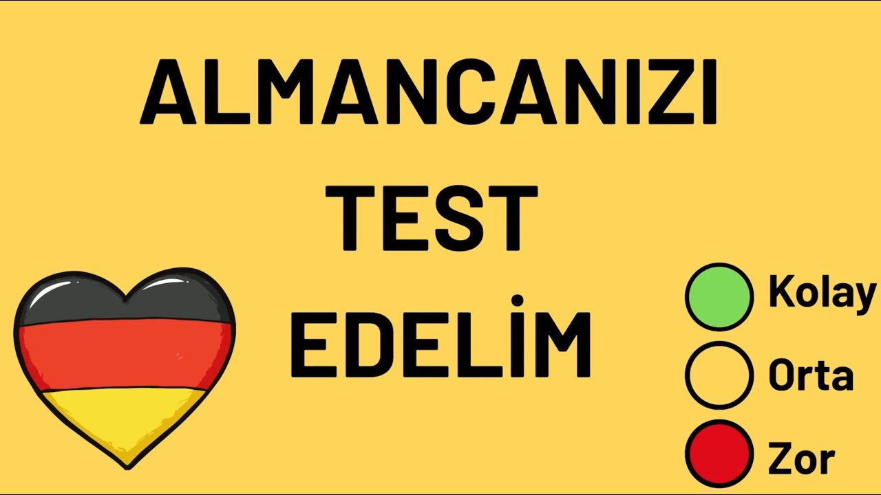 ALMANCA SEVİYE TESTİ !!!  A1/B1/C1 ???