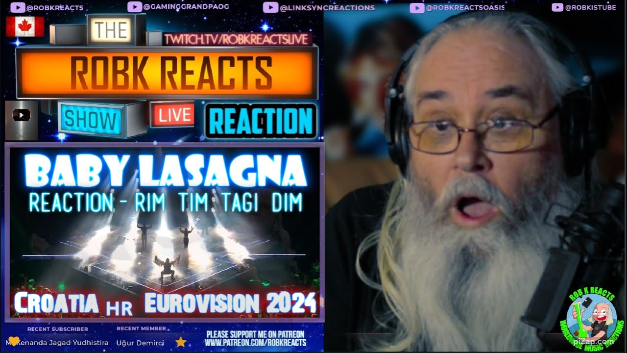 Baby Lasagna Reaction - Rim Tim Tagi Dim | Croatia 🇭🇷  Eurovision 2024 - Requested
