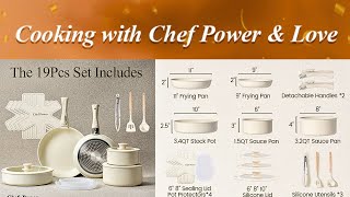 Chef Power Ceramic Cookware Set with Detachable Handles: The Ultimate Kitchen Upgrade