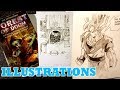 Drawing Childhood Book Illustrations &amp; GOKU Project Tease