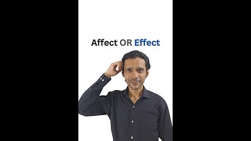 1. Confusing Words! (Affect or Effect)