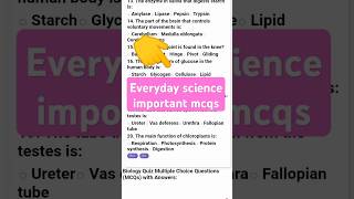 everyday science mcqs for ppsc | ppsc mcqs |