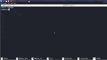 Linux  : ‘Shuffle a List’ in Python