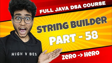 String Builder in Java | DSA series in Java in telugu| Part - 58 | Engineering Animuthyam