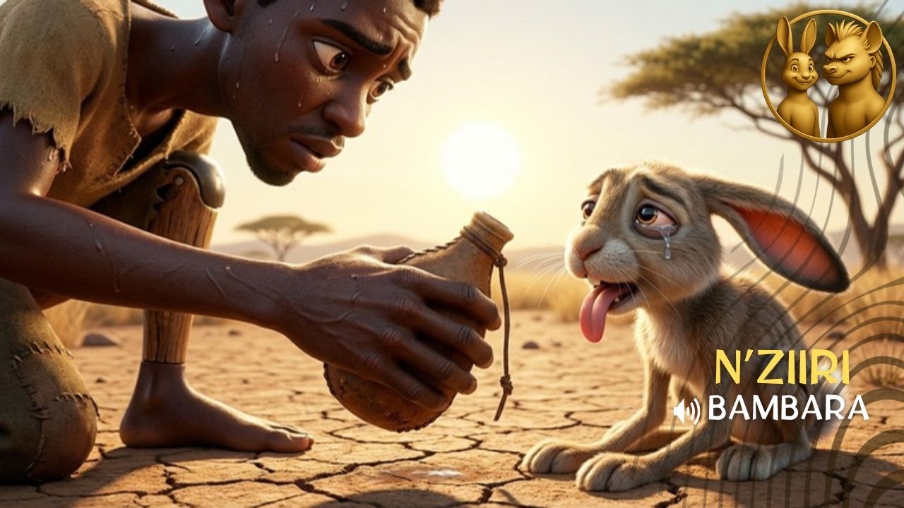 Gnouman Sara - Assoifé, il sauve un animal avec le peu d'eau qu'il a- Conte animé en Bambara VOSTFR