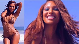 Hey Sunshine Accompanied With Bikini Model On Beach Stereo 1080 P.