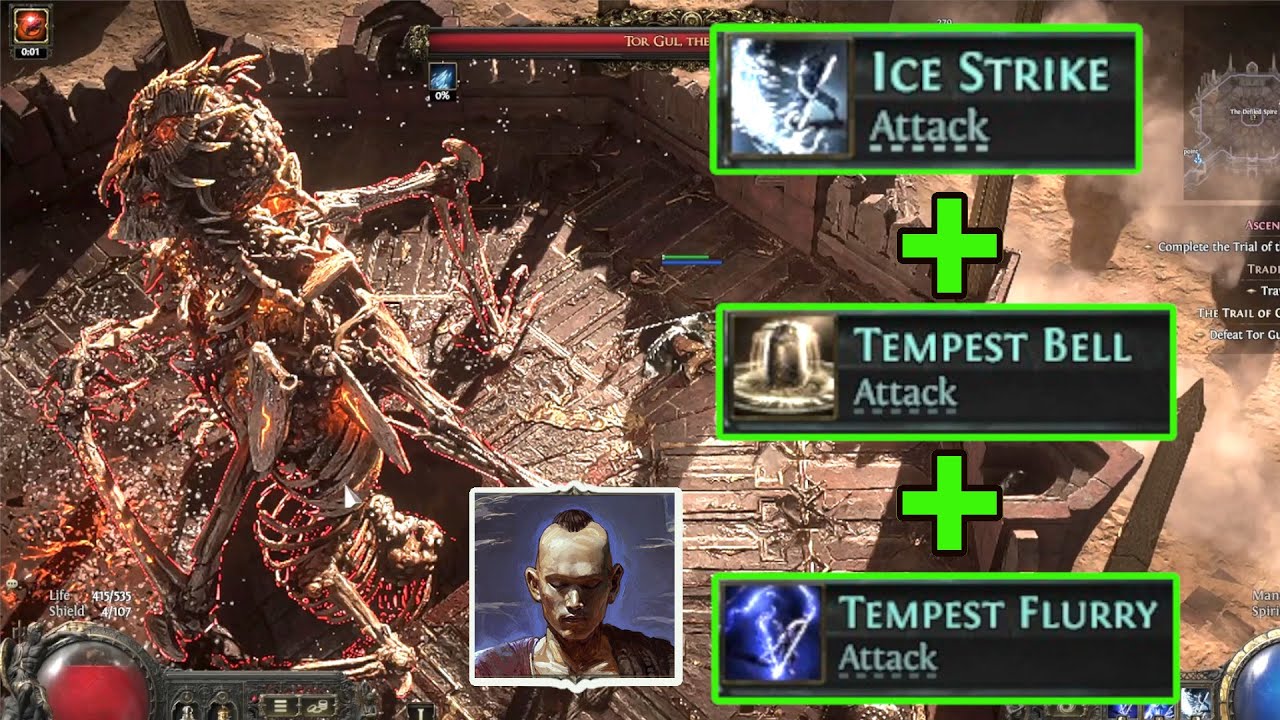 Found a VERY GOOD Combination Spell in Path of Exile 2