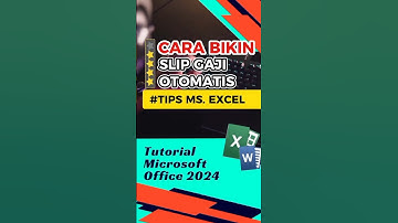 Cara bikin slip gaji otomatis rumus Excel #shorts #exceltips