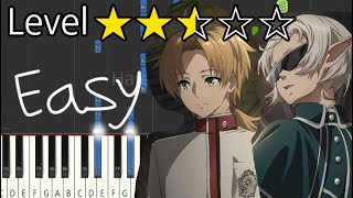 Musubime  Mushoku Tensei Season 2 Edeasy Piano Tutorial