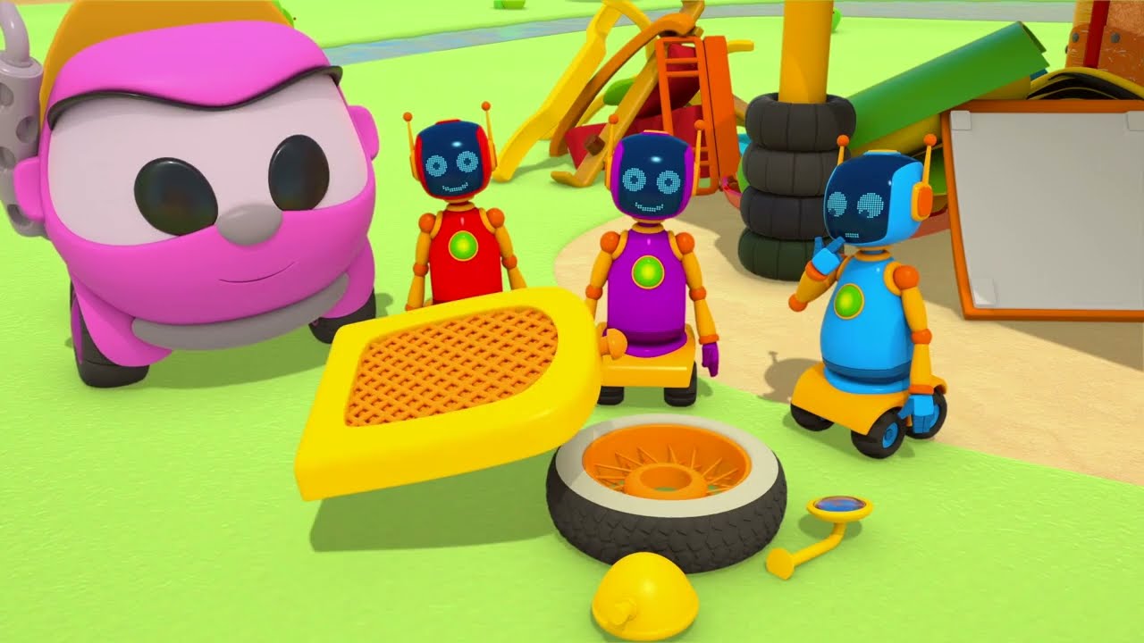 Kuormuri Leo kokoaa retroauton ja tunneliporan