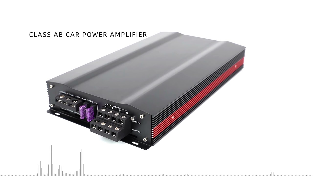 Suoer TA-100.4 car amp 4 channel class AB 1200w car power amplifier