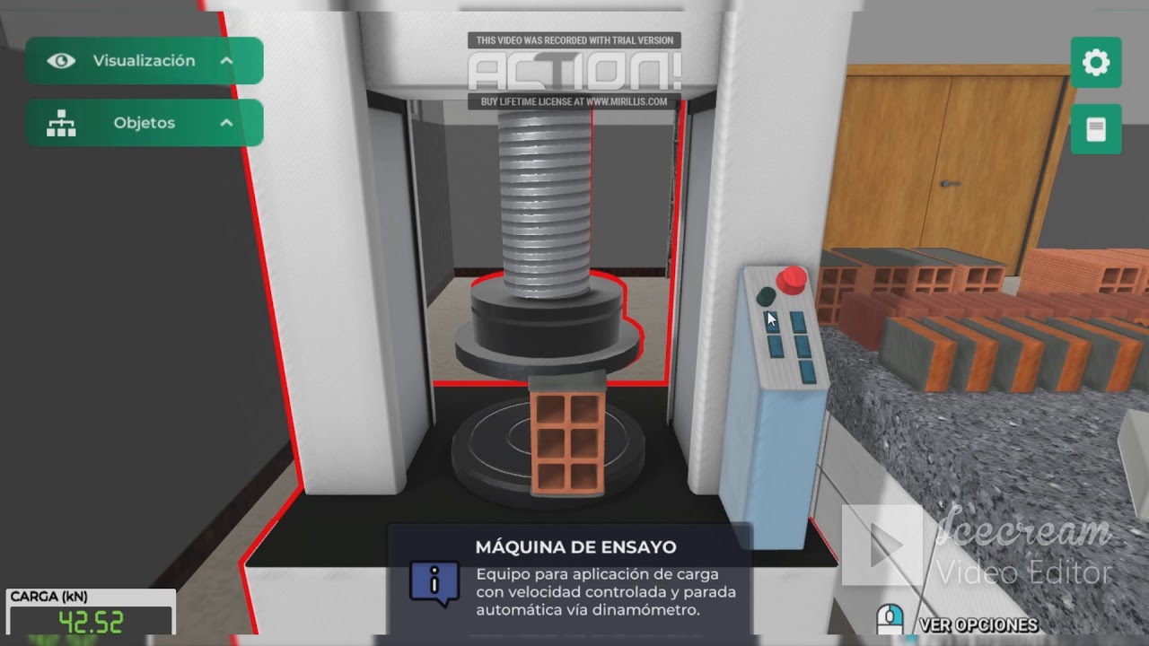 Prueba de resistencia de ladrillos a compresión - YouTube