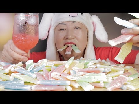 MUKBANG | 5가지맛 닉클립 왁스병 캔디 먹방 キャンディ Kẹo ลูกอม NIK-L-NIPS WAX BOTTLES CANDY EATING SHOW SOUNDS ASMR