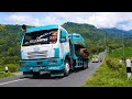 10 Wheeler Excavator Transporter Faw Self Loader Trucks Moving Kobelco SK200