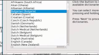 Change Spell checking Dictionary in Openoffice