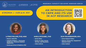 An Introduction to CBPR and its Use in ACF Research