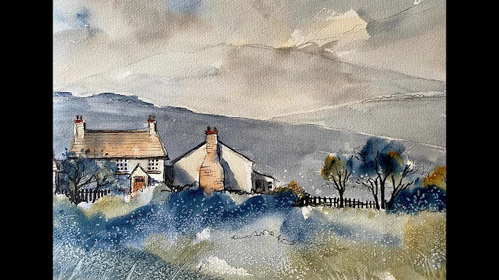 Use SALT to paint a Rugged Watercolour Cottage & H...