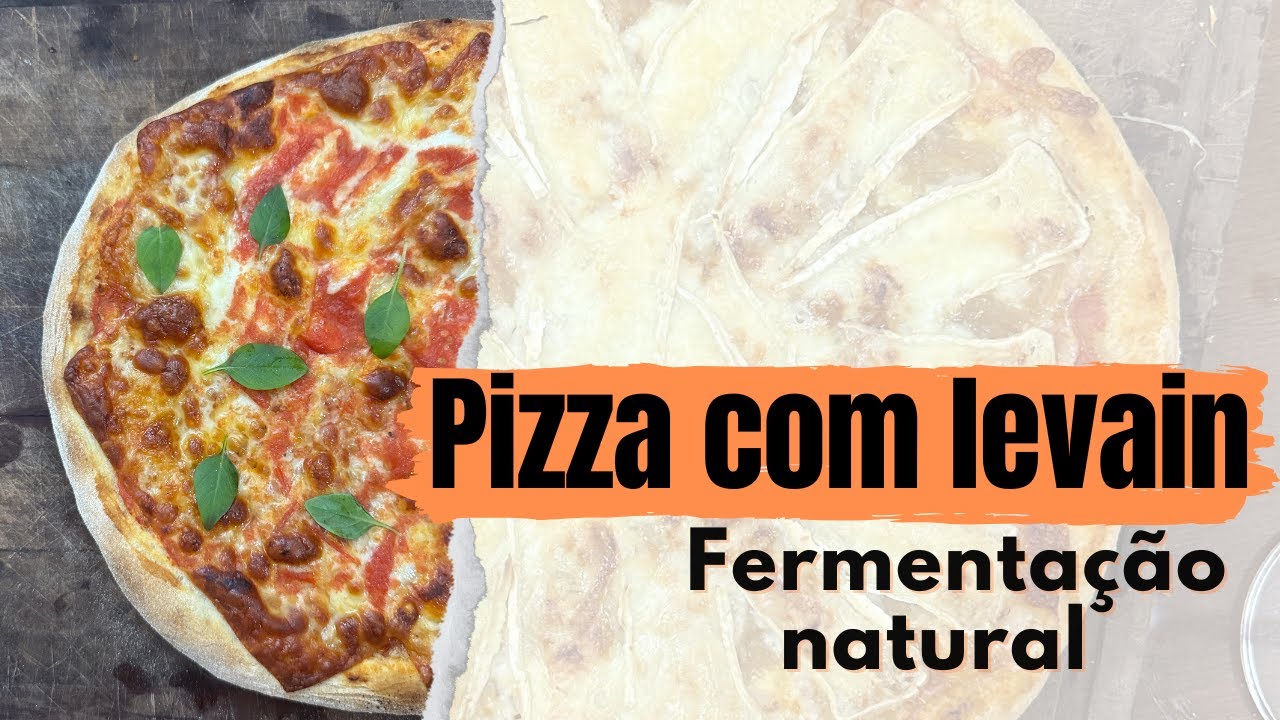 Pizza de FERMENTAÇÃO NATURAL- Passo a passo COMPLETO