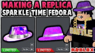 Creating A Fake Sparkle Time Fedora Roblox Youtube - green sparkle fedora roblox