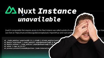 Nuxt Instance Unavailable - Async Code in Vue and Nuxt with the Composition API (+ raffle 🎁)