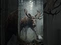 The Blind Weeping Stag Wandering Through The Forbidden Fog Forest 🦌🩸 #Mutant  #monster  #Horror