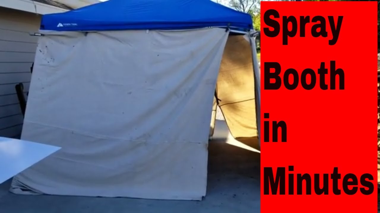 How to make a spray booth in minutes paint booth 