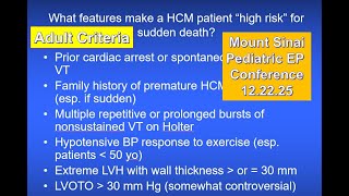 Mount Sinai Pediatric EP Conference 12.22.25