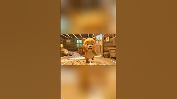 Gấu con bị sâu răng.