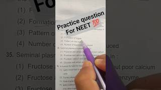 ✔️neet practice question for upcoming exam💯 #neet