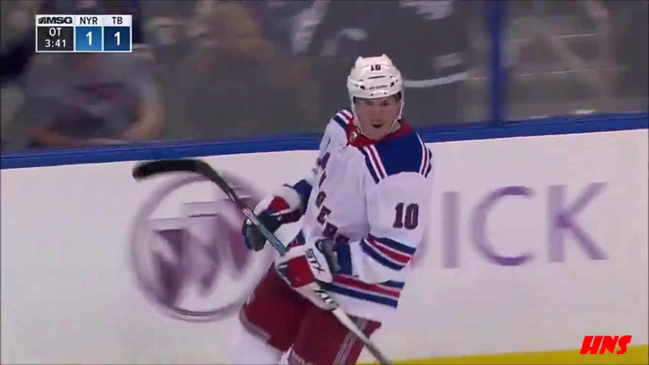 JT Miller Overtime Goal vs Tampa Bay Lightning for New York Rangers